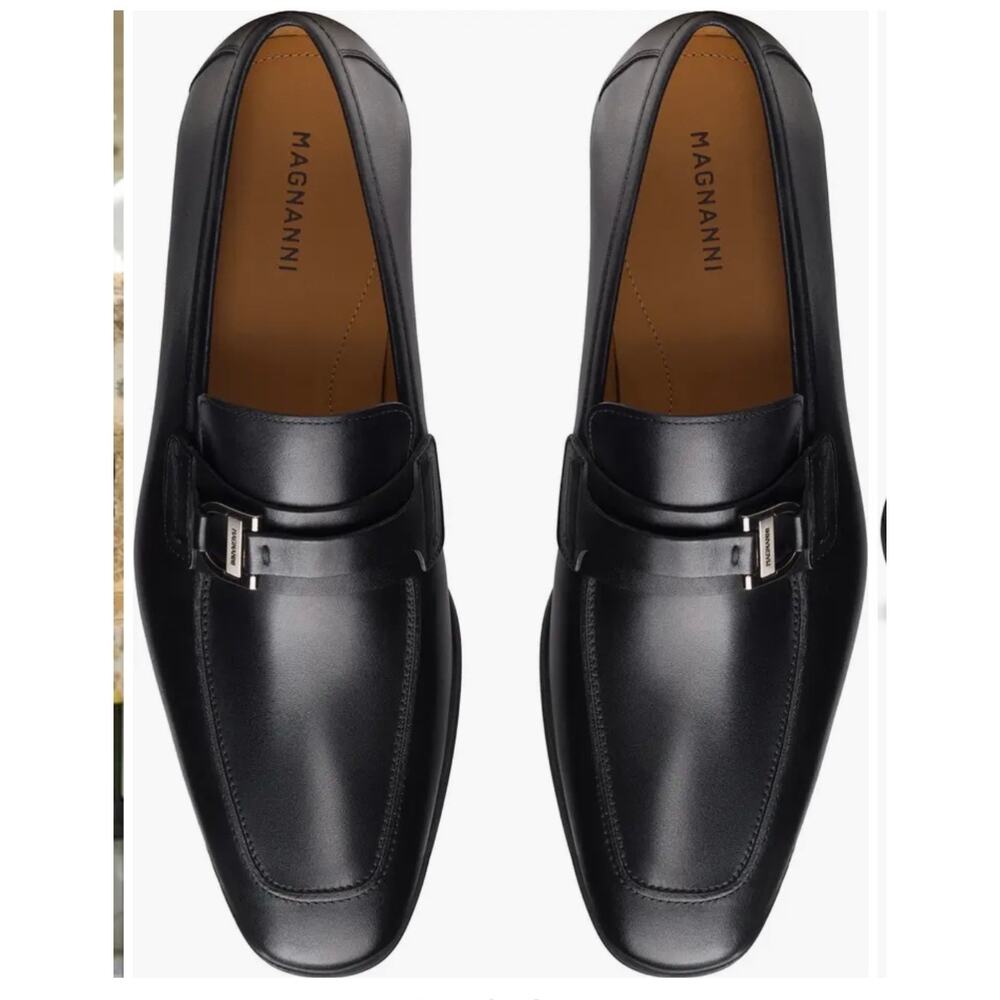 Magnanni Mens 'Lino' Loafer Shoe Slip On - 15061 - Black - 13 M (A43) business